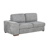 Raife Gray 4-Piece Sectional with Right Chaise and Pull-out Bed