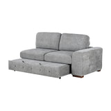 Raife Gray 3-Piece LAF Chaise Sectional with Pull-Out Bed and Storage Ottoman from Homelegance - Luna Furniture