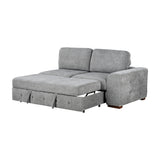 Raife Gray 4-Piece LAF Chaise Sectional with Pull-Out Bed from Homelegance - Luna Furniture