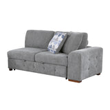 Raife Gray 4-Piece LAF Chaise Sectional with Pull-Out Bed from Homelegance - Luna Furniture