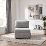 Raife Gray Armless Chair