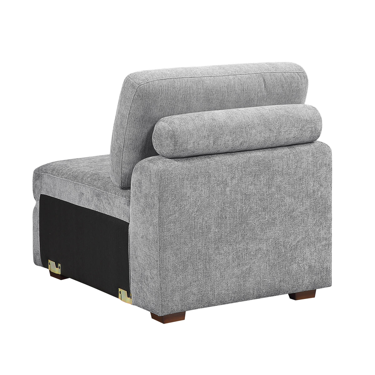 Raife Gray Armless Chair