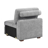Raife Gray Armless Chair