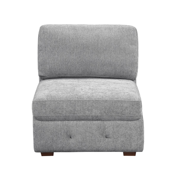 Raife Gray Armless Chair