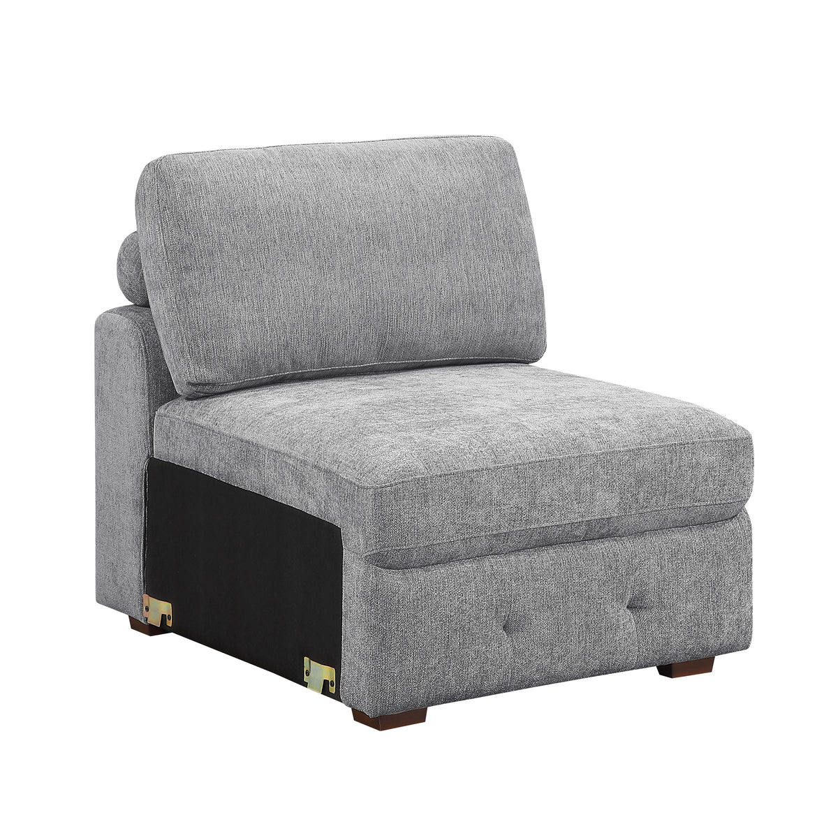 Raife Gray Armless Chair