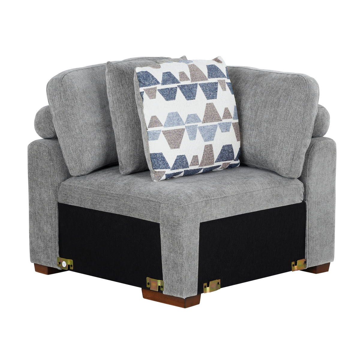 Raife Gray 4-Piece LAF Chaise Sectional with Pull-Out Bed from Homelegance - Luna Furniture