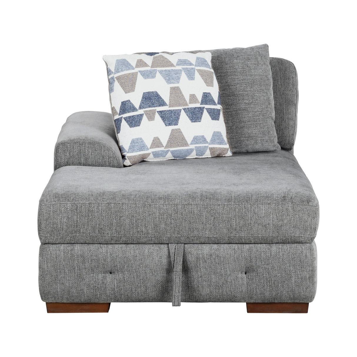 Raife Gray 4-Piece LAF Chaise Sectional with Pull-Out Bed from Homelegance - Luna Furniture