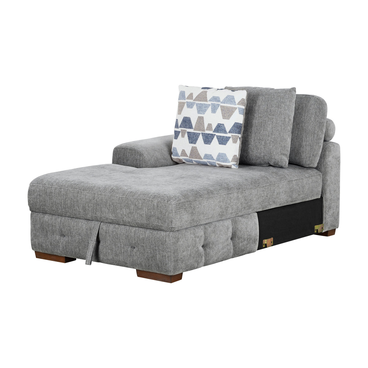 Raife Gray Storage Ottoman from Homelegance - Luna Furniture