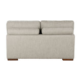 Raife Taupe 5-Piece Sectional with Right Chaise and Pull-out Bed