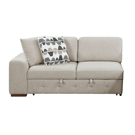 Raife Taupe 4-Piece Sectional with Right Chaise from Homelegance - Luna Furniture