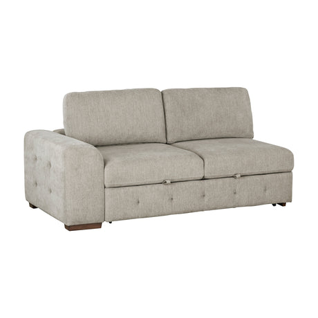 Raife Taupe 4-Piece Sectional with Right Chaise and Pull-out Bed from Homelegance - Luna Furniture
