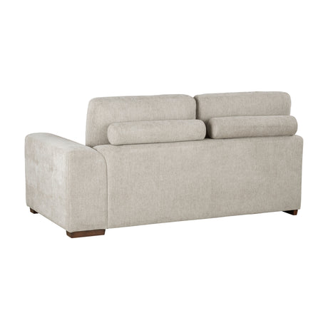 Raife Taupe 3-Piece Sectional with Left Chaise and Ottoman from Homelegance - Luna Furniture