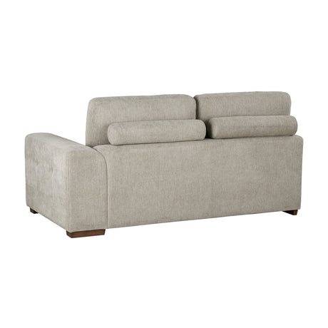 Raife Taupe 3-Piece Sectional with Left Chaise and Ottoman from Homelegance - Luna Furniture