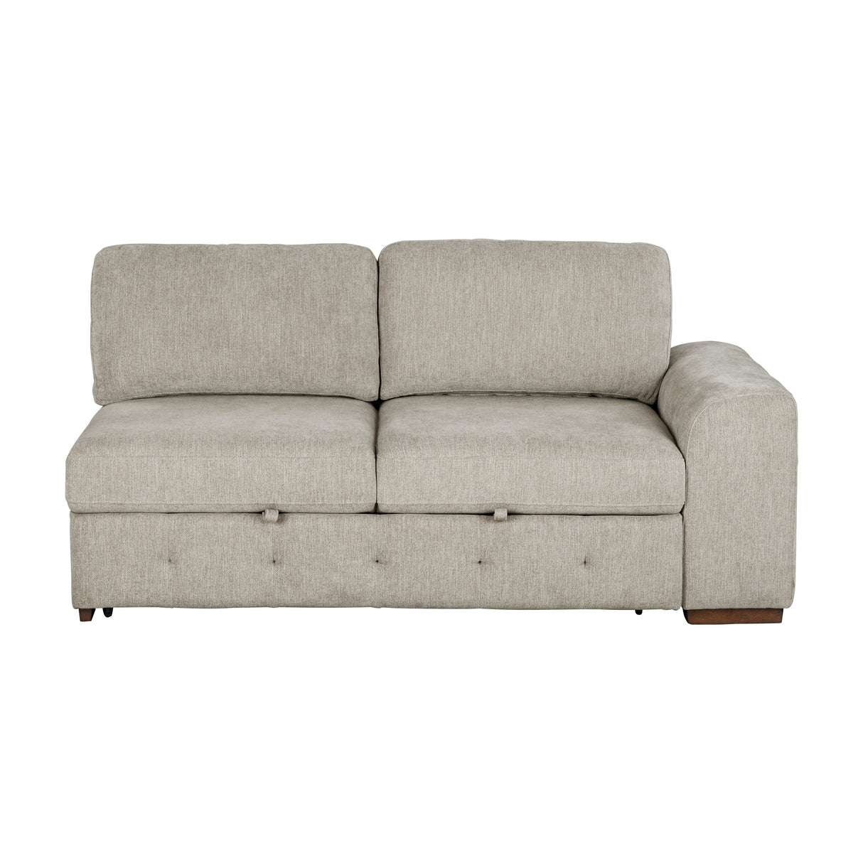 Raife Taupe 3-Piece Sectional with Left Chaise and Ottoman from Homelegance - Luna Furniture