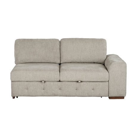 Raife Taupe 4-Piece Sectional with Left Chaise from Homelegance - Luna Furniture