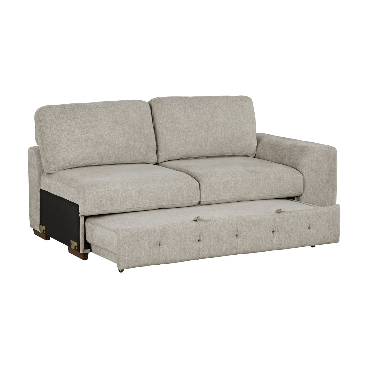 Raife Taupe 3-Piece Sectional with Left Chaise and Ottoman from Homelegance - Luna Furniture