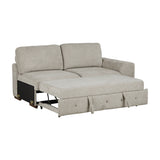 Raife Taupe 3-Piece Sectional with Left Chaise and Ottoman from Homelegance - Luna Furniture