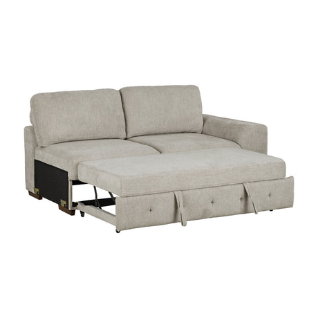 Raife Taupe 3-Piece Sectional with Left Chaise and Ottoman from Homelegance - Luna Furniture