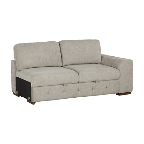 Raife Taupe 3-Piece Sectional with Left Chaise and Ottoman from Homelegance - Luna Furniture