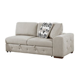 Raife Taupe 4-Piece Sectional with Right Chaise from Homelegance - Luna Furniture