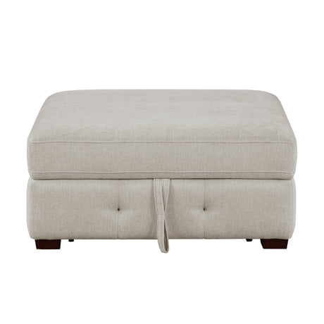 Raife Taupe 5-Piece Sectional with Right Chaise and Pull-out Bed from Homelegance - Luna Furniture