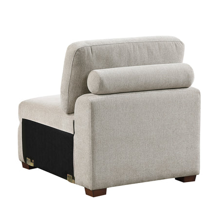 Raife Taupe 5-Piece Sectional with Right Chaise and Pull-out Bed from Homelegance - Luna Furniture