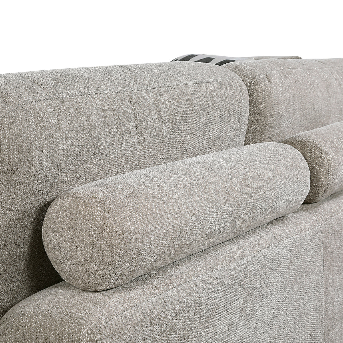 Raife Taupe 4-Piece Sectional with Right Chaise and Pull-out Bed