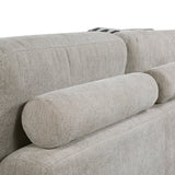 Raife Taupe 5-Piece Sectional with Right Chaise and Pull-out Bed
