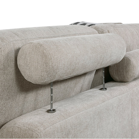 Raife Taupe 4-Piece Sectional with Right Chaise and Pull-out Bed from Homelegance - Luna Furniture
