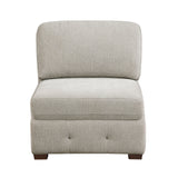 Raife Taupe 4-Piece Sectional with Right Chaise and Pull-out Bed