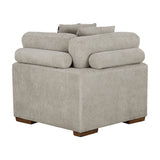 Raife Taupe 5-Piece Sectional with Right Chaise and Pull-out Bed