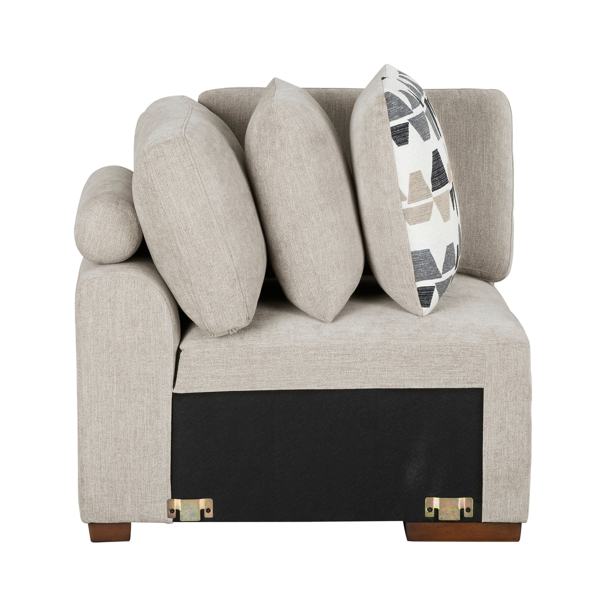 Hancock Black Leather Reclining Chair from Homelegance - Luna Furniture