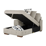 Raife Taupe 4-Piece Sectional with Left Chaise from Homelegance - Luna Furniture