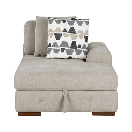 Raife Taupe 4-Piece Sectional with Right Chaise from Homelegance - Luna Furniture