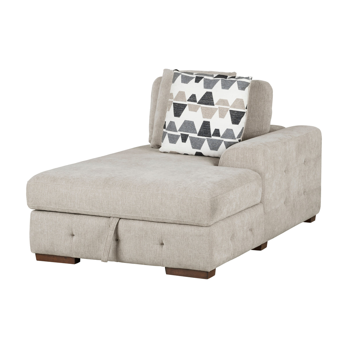 Raife Taupe Ottoman