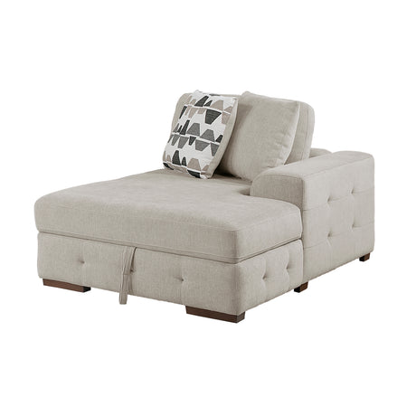 Raife Taupe 4-Piece Sectional with Right Chaise from Homelegance - Luna Furniture