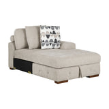 Raife Taupe Ottoman
