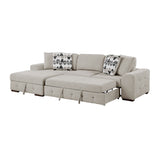Raife Taupe Ottoman from Homelegance - Luna Furniture