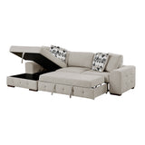 Raife Taupe Ottoman from Homelegance - Luna Furniture