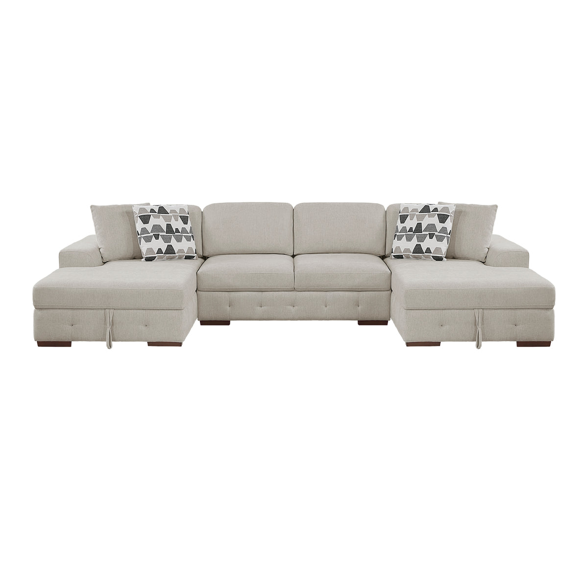 Raife Taupe Ottoman