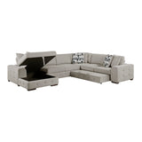 Raife Taupe 4-Piece Sectional with Right Chaise from Homelegance - Luna Furniture