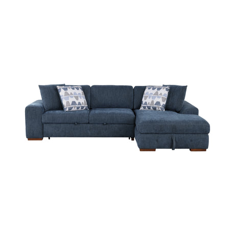 9624BU*32LRC (3)3-Piece Sectional with Right Chaise and Ottoman from Homelegance - Luna Furniture
