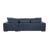 Raife Blue 3-Piece Sectional with Right Chaise and Ottoman from Homelegance - Luna Furniture