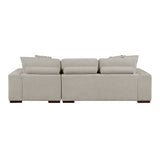 Raife Taupe 2-Piece Sectional with Right Chaise from Homelegance - Luna Furniture