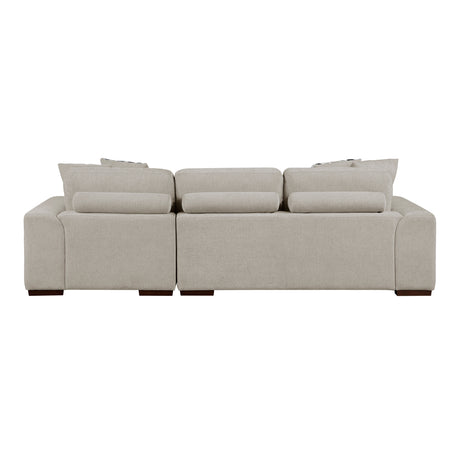 Raife Taupe 2-Piece Sectional with Right Chaise from Homelegance - Luna Furniture