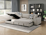 Raife Taupe 2-Piece Sectional with Left Chaise from Homelegance - Luna Furniture