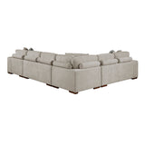Raife Taupe 4-Piece Sectional with Right Chaise from Homelegance - Luna Furniture