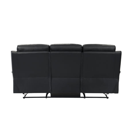Hancock Blue Leather Reclining Chair from Homelegance - Luna Furniture