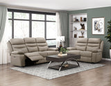 Laconia Dark Gray Leather Reclining Chair from Homelegance - Luna Furniture