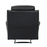 Hancock Black Leather Reclining Chair from Homelegance - Luna Furniture